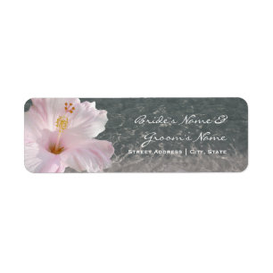 Wedding Address Label - Tropical Beach Destination