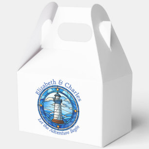 Wedding Adventure Lighthouse Sailing Nautical Favour Box