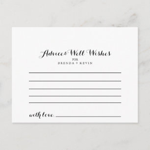 Wedding Advice Card