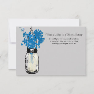 Wedding Advice Card - Mason Jar