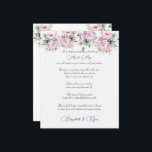 Wedding Advice Well Wishes Pink Peonies<br><div class="desc">Pretty wedding advice and well wishes paper sheets for your guests decorated with lovely pink Peony bouquets. What a great way to remember your special day.</div>