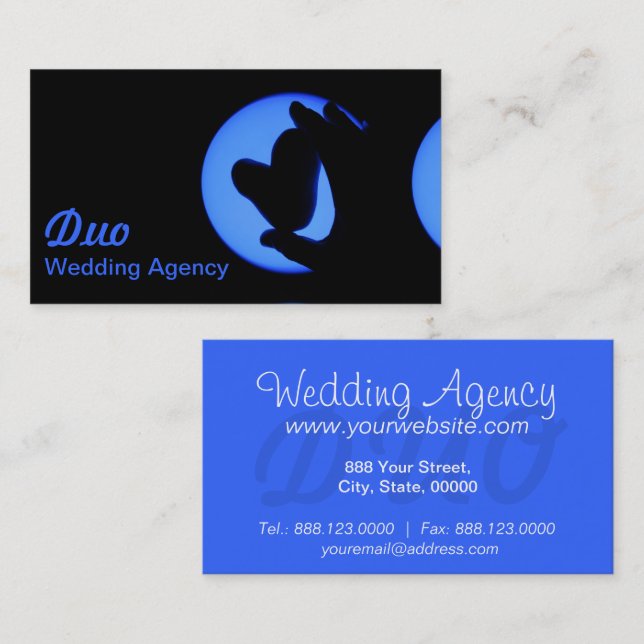 Wedding Agency Profesionnal Business Cards (Front/Back)