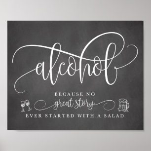 Wedding Alcohol Bar Sign