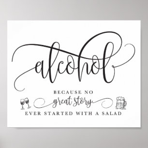 Wedding Alcohol Bar Sign