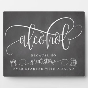 Wedding Alcohol Bar Sign Plaque