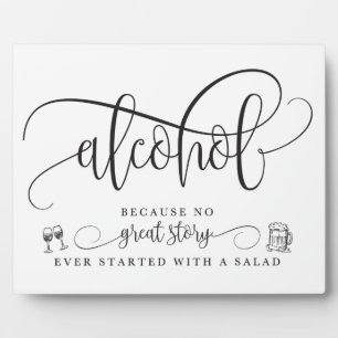 Wedding Alcohol Bar Sign Plaque