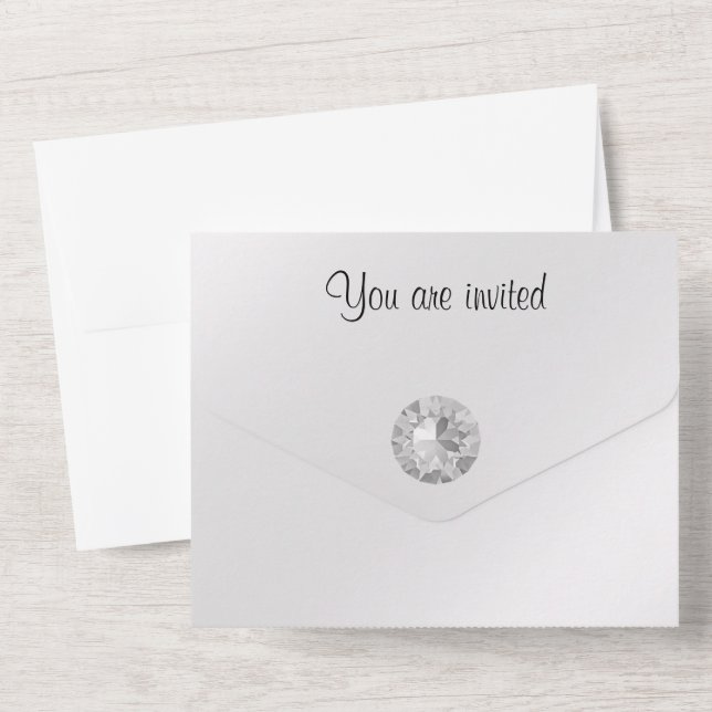 Wedding  all in one invitation (Back)