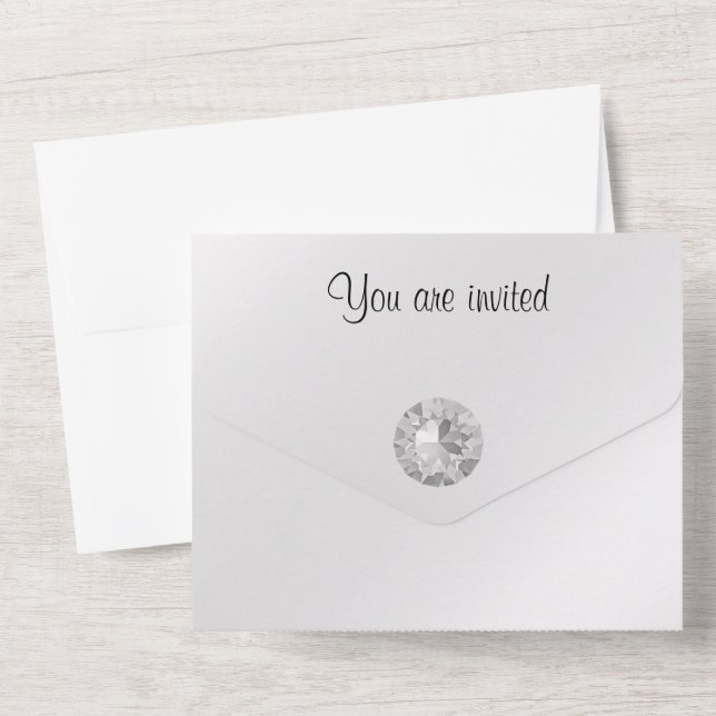 Wedding  all in one invitation (Back)