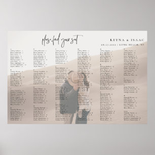 Wedding Alphabetical Seating Chart Photo