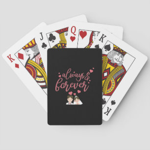 Wedding Always And Forever Playing Cards