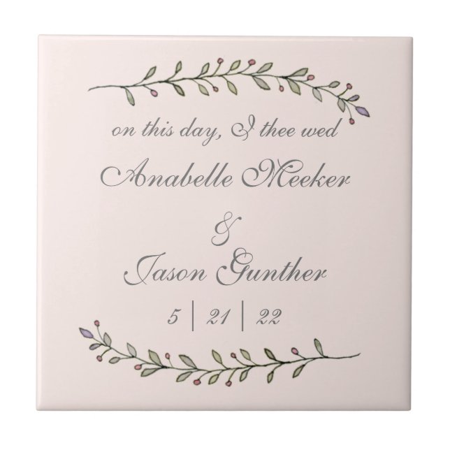 Wedding and Anniversary tile (Front)