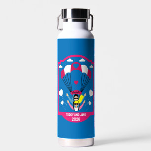 Wedding And Engagement Gift For Skydivers Water Bottle