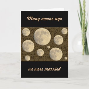 Wedding Aniversary Full Moon Card