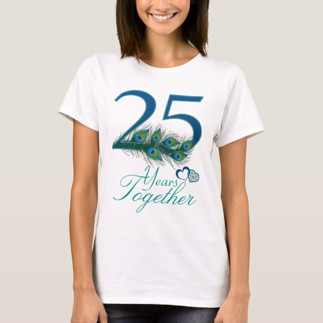 wedding anniversary / 25 / 25th / number 25 T-Shirt (Front)