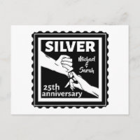 Wedding anniversary 25 years silver