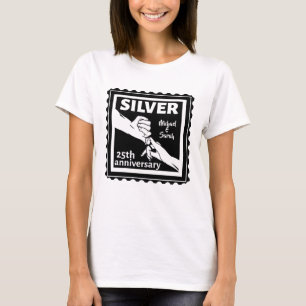 Wedding anniversary 25 years silver T-Shirt