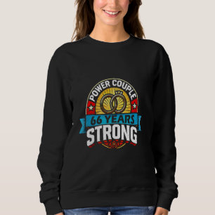Wedding Anniversary 66 Years Matching Power Couple Sweatshirt