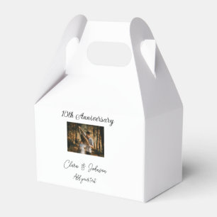 Wedding Anniversary add name year image text coule Favour Box