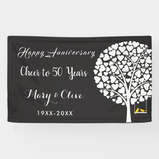 wedding Anniversary, anniversary party  banner (Horizontal)