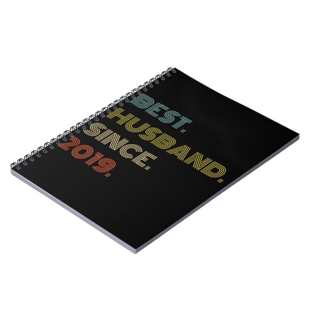 Wedding Anniversary Best Husband Since 2019 Notebook (Left Side)