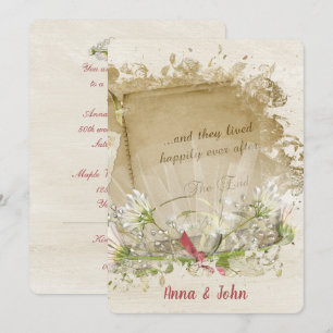 Wedding Anniversary Book Invitation