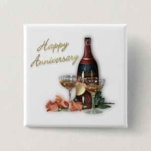 Wedding Anniversary Button