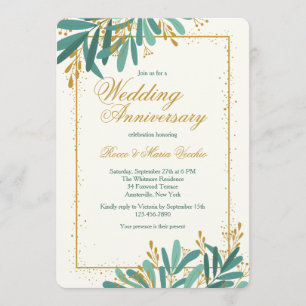 Wedding Anniversary Celebration Invitation