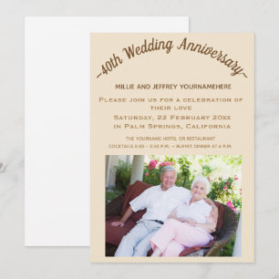 Wedding Anniversary Celebration Photo Card
