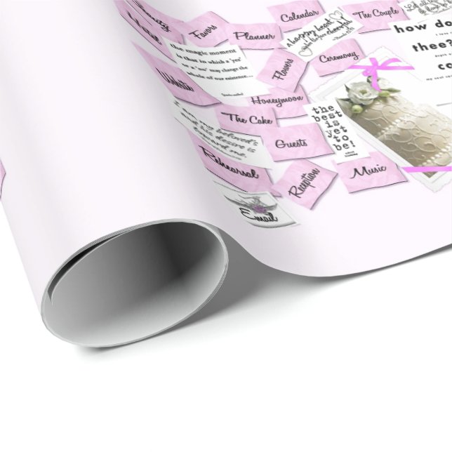 Wedding Anniversary Celebration Wrapping Paper (Roll Corner)