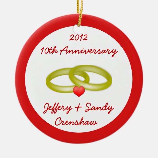 Wedding Anniversary - Christmas Ornament (Front)