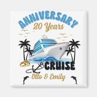 Wedding Anniversary Couple Cruise  Magnet