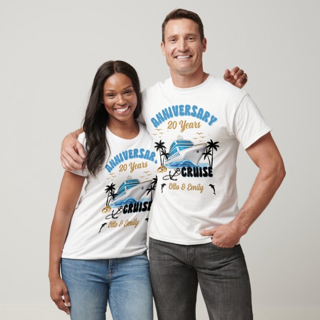 Wedding Anniversary Couple Cruise  T-Shirt (Unisex)