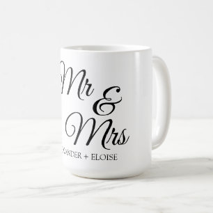 Wedding anniversary couples gift coffee mug