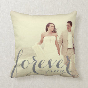 Wedding Anniversary Custom Photo Gift Cushion