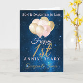 Wedding Anniversary Daughter Son  Card (Yellow Flower)