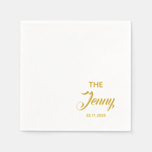 Wedding Anniversary Engagement Personalised  Napkin