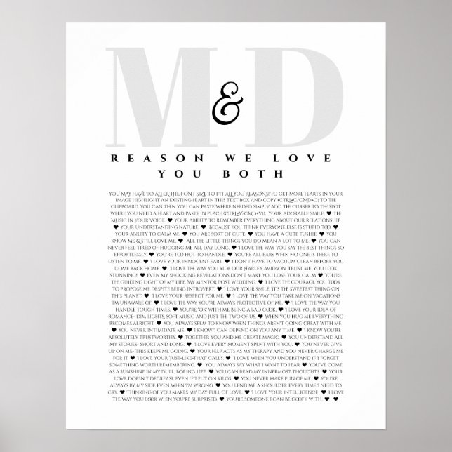 Wedding anniversary gift for parents, friends  poster (Front)
