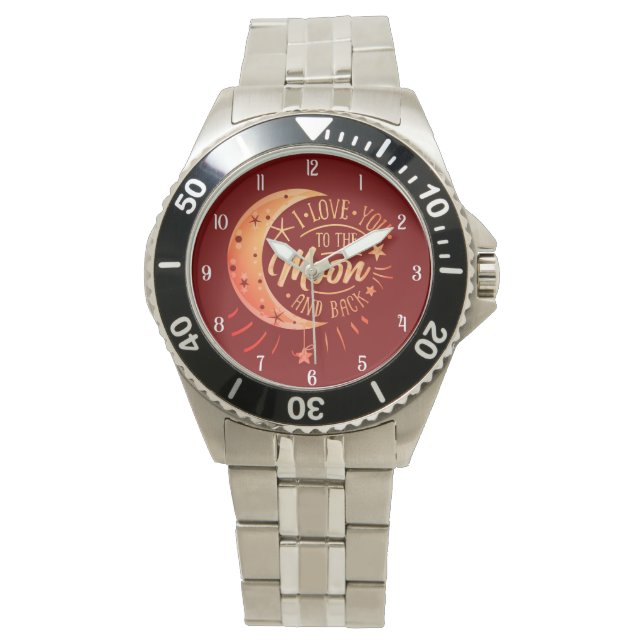 Wedding Anniversary Gifts for Man Mens Wrist Watch (Front)