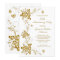Wedding Anniversary Gold diamond floral white