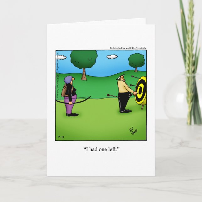 Wedding Anniversary Humour Card For Fun Couple (Front)