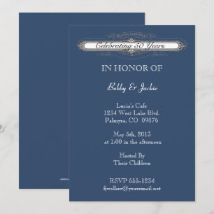 Wedding Anniversary Invitation