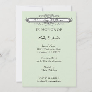 Wedding Anniversary Invitation