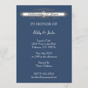 Wedding Anniversary Invitation