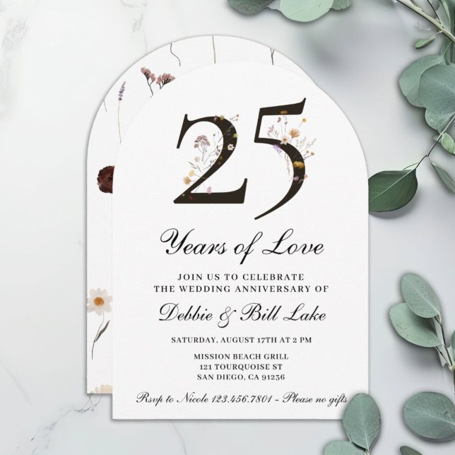 Wedding Anniversary Invitation 25 Years of Love (Creator Uploaded)