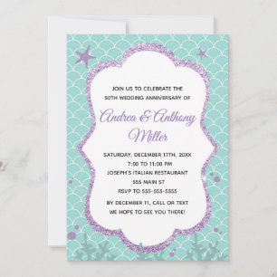 Wedding Anniversary Invitation Under The Sea