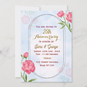 Wedding Anniversary Invitations 