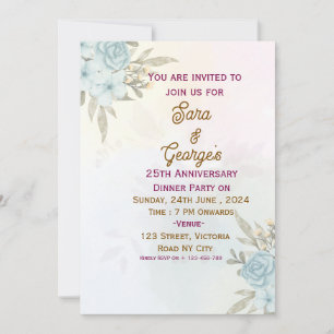 Wedding Anniversary Invitations 