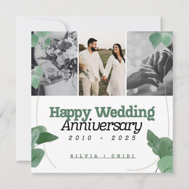 Wedding Anniversary Invitations (Front)