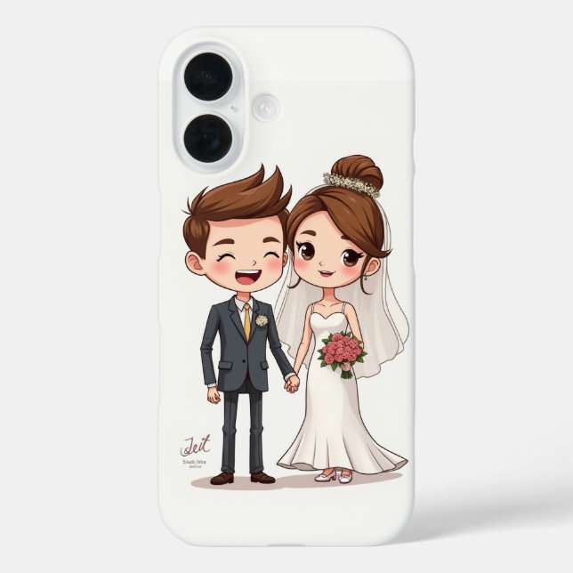 Wedding Anniversary iPhone 16 Cases (Back)