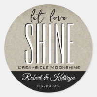 Wedding/Anniversary Moonshine Personalised Label